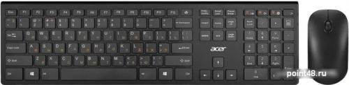 Купить Клавиатура + мышь Acer OKR030 клав:черный мышь:черный USB беспроводная slim в Липецке